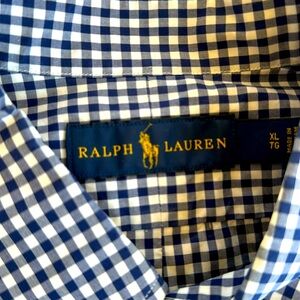 Ralph Lauren men’s long sleeve plaid shirt